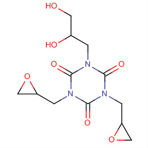 1,3,5-Triazine-2,4,6(1H,3H,5H)-trione,1-(2,3-dihydroxypropyl)-3,5-bis(oxiranylmethyl)- molecular structure