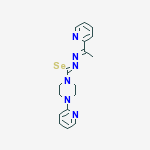 [(1-pyridin-2-ylethylidene)(4-pyridin-2-ylpiperazin-1-yl)carbonohydrazonoyl]selanyl