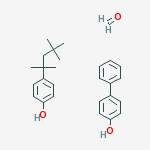 formaldehyde; 4-phenylphenol; 4-(1,1,3,3-tetramethylbutyl)phenol