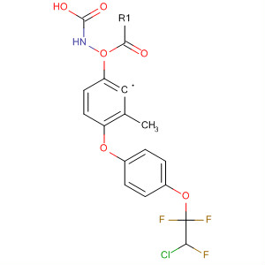 Carbamic acid, [4-[4-(2-chloro-1,1,2-trifluoroethoxy)phenoxy]phenyl]-,methyl ester molecular structure