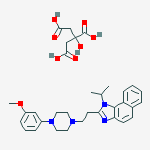 1H-NAPHTH[1,2-D]IMIDAZOLE,2-(2-(4-(3-METHOXYPHENYL)-(PIPERAZIN-1-YL))ETHYL)-1-(1-METHYETHYL)-,2-HYDROXY-1,2,3- PROPANETRICARBOXYLATE
