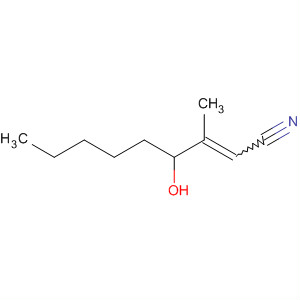 2-Nonenenitrile, 4-hydroxy-3-methyl- molecular structure