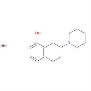 1-Naphthalenol, 5,6,7,8-tetrahydro-7-(1-piperidinyl)-, hydrobromide molecular structure