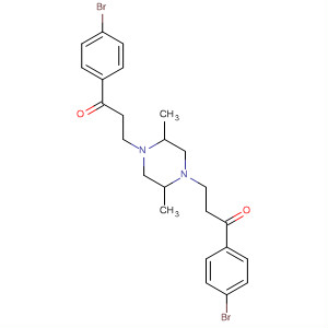 1-Propanone,3,3'-(2,5-dimethyl-1,4-piperazinediyl)bis[1-(4-bromophenyl)-