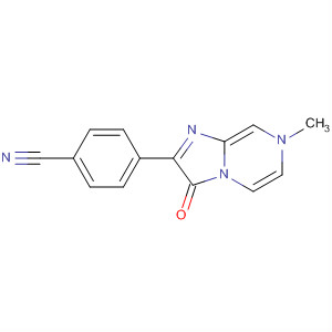 Benzonitrile, 4-(3,7-dihydro-7-methyl-3-oxoimidazo[1,2-a]pyrazin-2-yl)- molecular structure