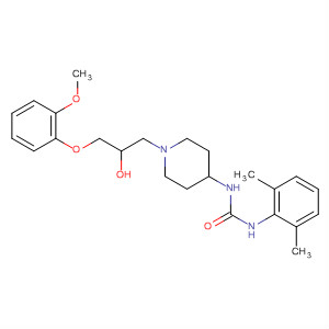 Urea,N-(2,6-dimethylphenyl)-N'-[1-[2-hydroxy-3-(2-methoxyphenoxy)propyl]-4-piperidinyl]-