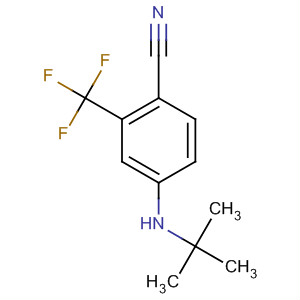 Benzonitrile, 4-[(1,1-dimethylethyl)amino]-2-(trifluoromethyl)- molecular structure