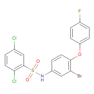 Benzenesulfonamide,N-[3-bromo-4-(4-fluorophenoxy)phenyl]-2,5-dichloro- molecular structure