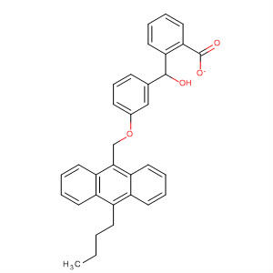 Benzenemethanol, 3-[(10-butyl-9-anthracenyl)methoxy]-, benzoate molecular structure