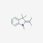 1H-Indole, 2,3-dihydro-1,3,3-trimethyl-2-(1-methylethylidene)- molecular structure