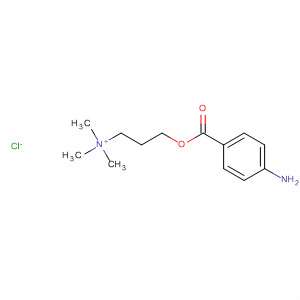 1-Propanaminium, 3-[(4-aminobenzoyl)oxy]-N,N,N-trimethyl-, chloride molecular structure