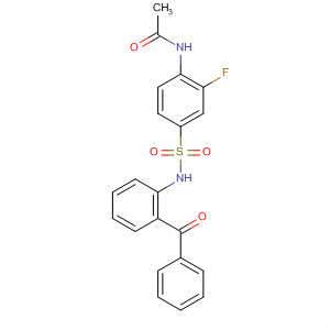 Acetamide, N-[4-[[(2-benzoylphenyl)amino]sulfonyl]-2-fluorophenyl]- molecular structure