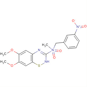 2H-1,2,4-Benzothiadiazin-3-amine,6,7-dimethoxy-N-methyl-N-[(3-nitrophenyl)methyl]-, 1,1-dioxide