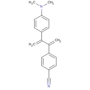 Benzonitrile, 4-[2-[4-(dimethylamino)phenyl]-1-methylene-2-propenyl]- molecular structure