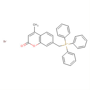Phosphonium, [(4-methyl-2-oxo-2H-1-benzopyran-7-yl)methyl]triphenyl-,bromide molecular structure