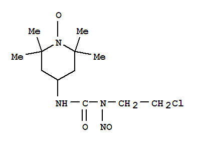 1-(2-chloroethyl)-3-(1-oxyl-2,2,6,6-tetramethylpiperidinyl)-1-nitrosourea molecular structure