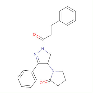 1H-Pyrazole,4,5-dihydro-1-(1-oxo-3-phenylpropyl)-4-(2-oxo-1-pyrrolidinyl)-3-phenyl-