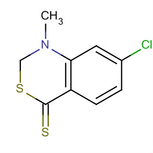 4H-3,1-Benzothiazine-4-thione, 7-chloro-1,2-dihydro-1-methyl- molecular structure