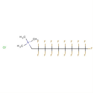 1-Nonanaminium,2,2,3,3,4,4,5,5,6,6,7,7,8,8,9,9,9-heptadecafluoro-N,N,N-trimethyl-,chloride molecular structure