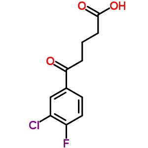 5-(3-CHLORO-4-FLUOROPHENYL)-5-OXOVALERIC ACID molecular structure