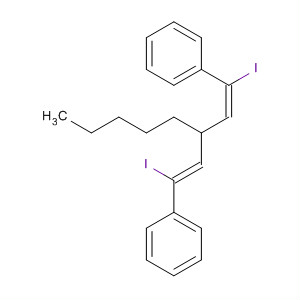 Benzene, 1,1'-[(1E,5Z)-1,5-diiodo-3-pentyl-1,4-pentadiene-1,5-diyl]bis-