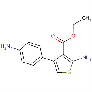 3-Thiophenecarboxylic acid, 2-amino-4-(4-aminophenyl)-, ethyl ester molecular structure