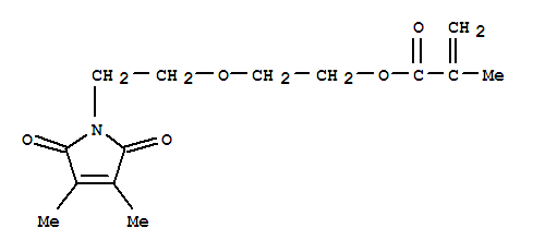 2-[2-(2,5-dihydro-3,4-dimethyl-2,5-dioxo-1H-pyrrol-1-yl)ethoxy]ethyl methacrylate molecular structure