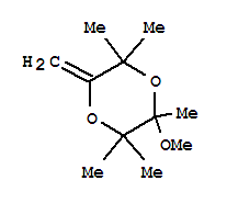 1,4-Dioxane,3-methoxy-2,2,3,5,5-pentamethyl-6-methylene- molecular structure