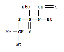 S-butan-2-yl O-ethyl ethyl(thioformyl)phosphoramidodithioate molecular structure