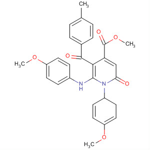 4-Pyridinecarboxylic acid,1,2-dihydro-1-(4-methoxyphenyl)-6-[(4-methoxyphenyl)amino]-5-(4-methylbenzoyl)-2-oxo-, methyl ester