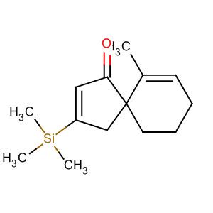 Spiro[4.5]deca-2,6-dien-1-one, 6-methyl-3-(trimethylsilyl)- molecular structure