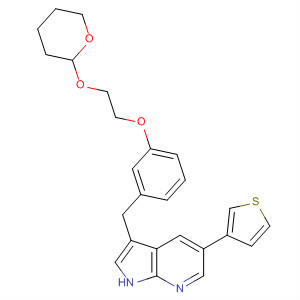 1H-Pyrrolo[2,3-b]pyridine,3-[[3-[2-[(tetrahydro-2H-pyran-2-yl)oxy]ethoxy]phenyl]methyl]-5-(3-thienyl)-