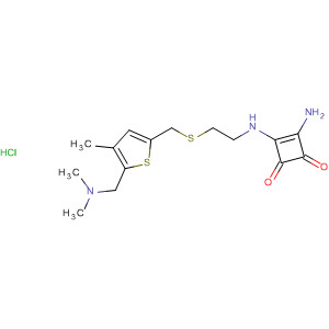 3-Cyclobutene-1,2-dione,3-amino-4-[[2-[[[5-[(dimethylamino)methyl]-4-methyl-2-thienyl]methyl]thio]ethyl]amino]-, monohydrochloride