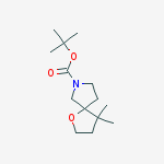 1-Oxa-7-azaspiro[4.4]nonane-7-carboxylic acid, 4,4-dimethyl-, 1,1-dimethylethyl ester molecular structure