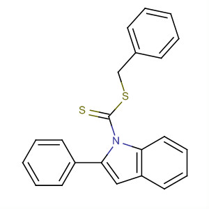 1H-Indole-1-carbodithioic acid, 2-phenyl-, phenylmethyl ester