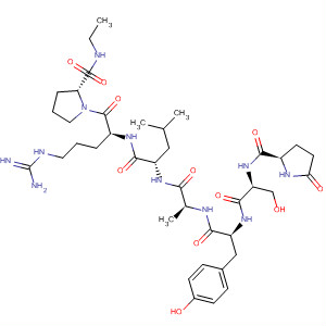 L-Prolinamide,5-oxo-L-prolyl-L-seryl-L-tyrosyl-D-alanyl-L-leucyl-L-arginyl-N-ethyl- molecular structure