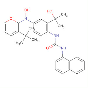 Urea,N-[3-(1,1-dimethylethyl)-1-[3-(1-hydroxy-1-methylethyl)phenyl]-1H-pyrazol-5-yl]-N'-1-naphthalenyl- molecular structure