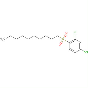 Benzene, 2,4-dichloro-1-(decylsulfonyl)- molecular structure