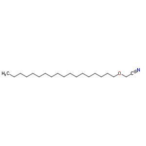 (octadecyloxy)acetonitrile molecular structure