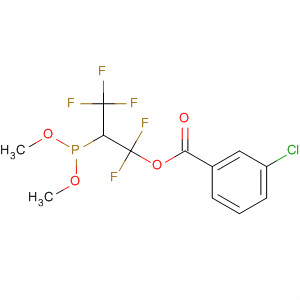Benzoic acid, 3-chloro-,2-(dimethoxyphosphinyl)-1,1,3,3,3-pentafluoropropyl ester molecular structure
