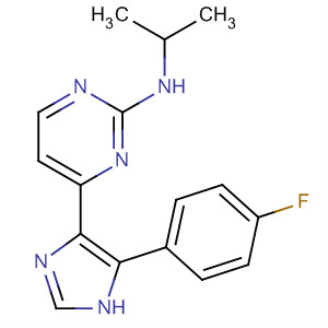 2-Pyrimidinamine,4-[5-(4-fluorophenyl)-1H-imidazol-4-yl]-N-(1-methylethyl)- molecular structure