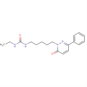 Urea, N-ethyl-N'-[5-(6-oxo-3-phenyl-1(6H)-pyridazinyl)pentyl]- molecular structure