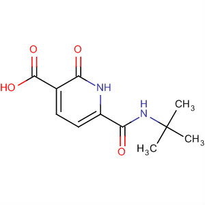 3-Pyridinecarboxylic acid,6-[[(1,1-dimethylethyl)amino]carbonyl]-1,2-dihydro-2-oxo- molecular structure
