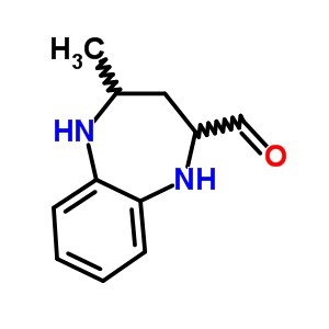4-methyl-2,3,4,5-tetrahydro-1H-1,5-benzodiazepine-2-carbaldehyde molecular structure