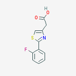 [2-(2-FLUORO-PHENYL)-THIAZOL-4-YL]-ACETIC ACID molecular structure