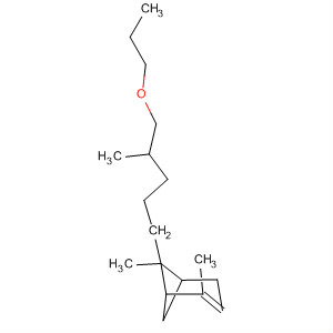 Bicyclo[3.1.1]hept-2-ene, 2,6-dimethyl-6-(4-methyl-5-propoxypentyl)- molecular structure
