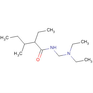 Pentanamide, N-[(diethylamino)methyl]-2-ethyl-3-methyl- molecular structure