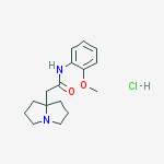 2-(1,2,3,5,6,7-hexahydropyrrolizin-8-yl)-n-(2-methoxyphenyl)acetamide;hydrochloride molecular structure