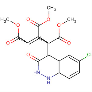 1-Propene-1,2,3-tricarboxylic acid,3-(6-chloro-3,4-dihydro-3-oxo-2(1H)-quinoxalinylidene)-, trimethyl ester molecular structure
