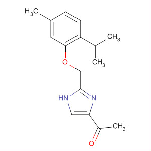 Ethanone,1-[2-[[5-methyl-2-(1-methylethyl)phenoxy]methyl]-1H-imidazol-4-yl]- molecular structure